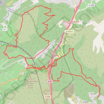 Trace GPS Cassis-Mont Gibaou, itinéraire, parcours