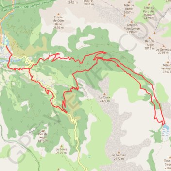 Trace GPS La Tour des Sagnes, itinéraire, parcours