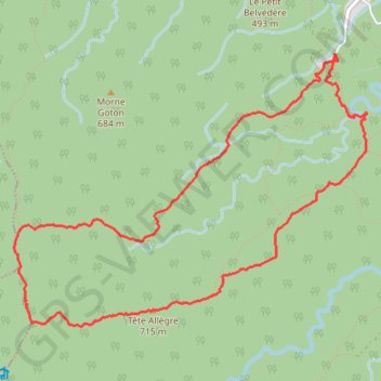 Trace GPS De la source Sofaïa à Tête Allègre, itinéraire, parcours