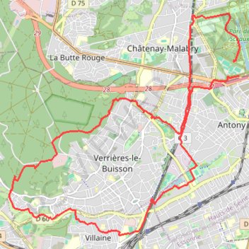 Trace GPS Saint Aubin, itinéraire, parcours