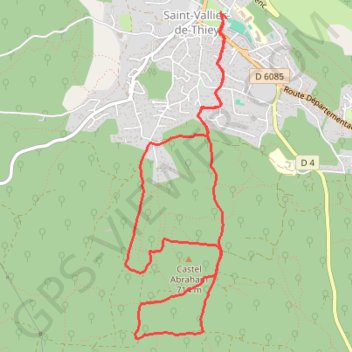 Trace GPS Saint-Vallier-de-Thiey, itinéraire, parcours