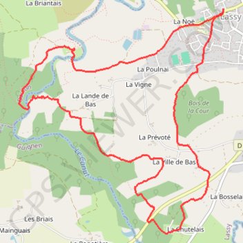 Trace GPS Landes de Lassy, itinéraire, parcours