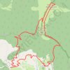 Trace GPS Montagne de Miélandre depuis le Col de Valouse 26, itinéraire, parcours