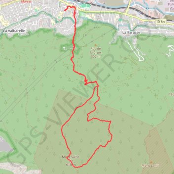 Trace GPS Mont Cyr par Vigie Retour par col Sabatier source des Eaux-Vives, itinéraire, parcours