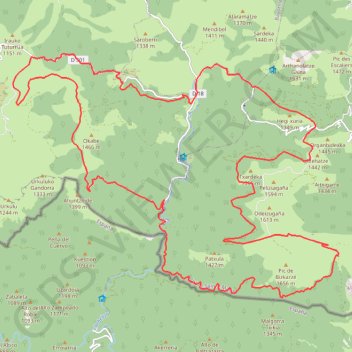 Trace GPS Rando forêt d'Iraty, itinéraire, parcours