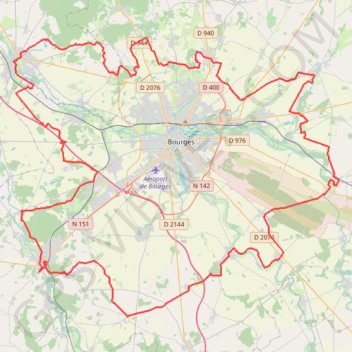 Trace GPS Tour de Bourges - Plaimpied-Givaudin, itinéraire, parcours