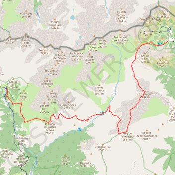 Trace GPS Vallter - Nuria, itinéraire, parcours