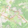 Trace GPS Combau - Tête Chevalière - Chaumailloux - 4 Chemins de Jasneuf - Fontaine Pourrie - Pas de la Coche, itinéraire, parcours