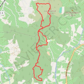 Trace GPS ATO14-Bouisse-180118, itinéraire, parcours