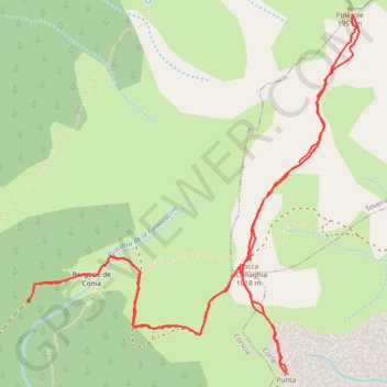 Trace GPS Monte Pinerole, itinéraire, parcours