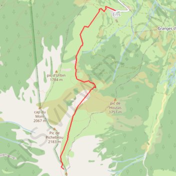 Trace GPS Cap de Laubère, itinéraire, parcours