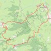 Trace GPS Petit tour à vélo dans l'Aubrac depuis Nasbinals, itinéraire, parcours