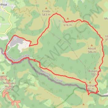 Trace GPS Col des Veaux, itinéraire, parcours