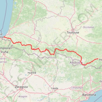 Trace GPS Trans Pyrénées moto_1, itinéraire, parcours