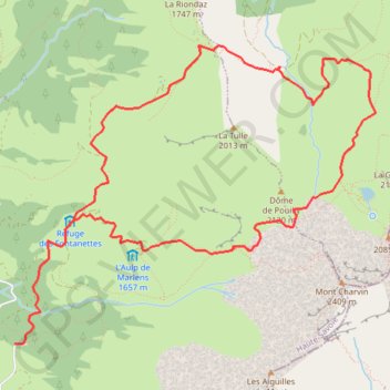 Trace GPS Aravis - Tour de la Tulle, itinéraire, parcours