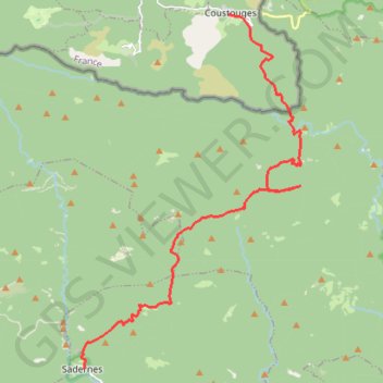 Trace GPS Costuge - Sadernas, itinéraire, parcours