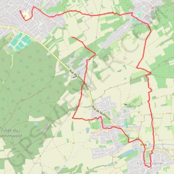 Trace GPS Marche de la Biche, itinéraire, parcours