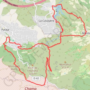 Trace GPS Trail de la Cavayère, itinéraire, parcours