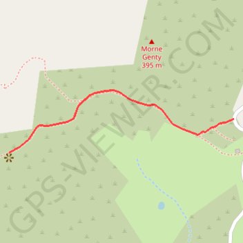 Trace GPS Morne Genty, itinéraire, parcours