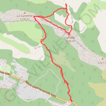 Trace GPS Castellaras de la Malle, itinéraire, parcours