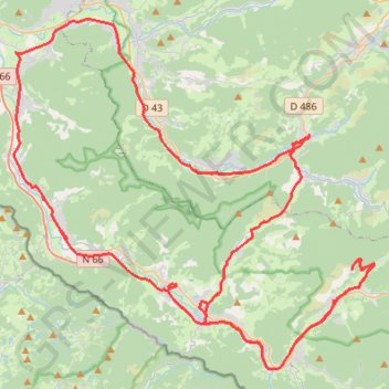 Trace GPS Azureva - Bussang - Col du Menil - Cornimont - Rupt - Bussang - Azureva, itinéraire, parcours
