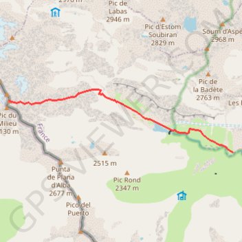 Trace GPS Grand pic de Tapou, itinéraire, parcours