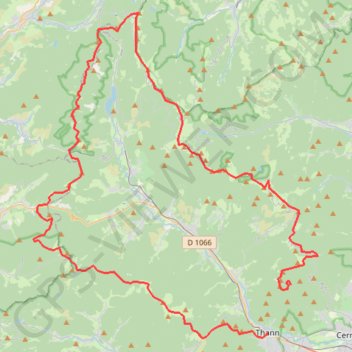 Trace GPS Tour vallée de la thur, itinéraire, parcours