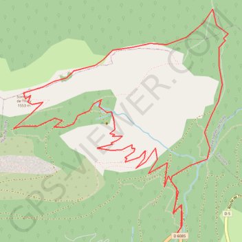 Trace GPS Montagne de Thiey, itinéraire, parcours