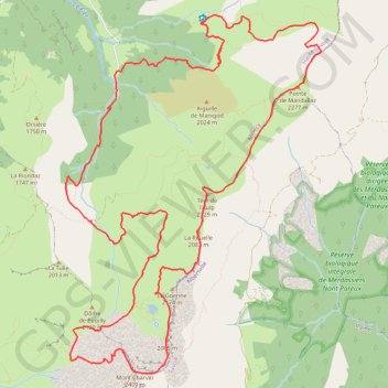 Trace GPS Tour de l'aiguille de Manigod par les crêtes, du Charvin à Mandallaz, itinéraire, parcours