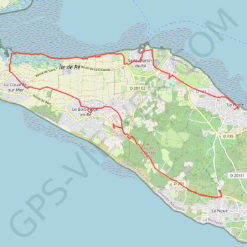 Trace GPS Circuit Gourmand Sud, itinéraire, parcours