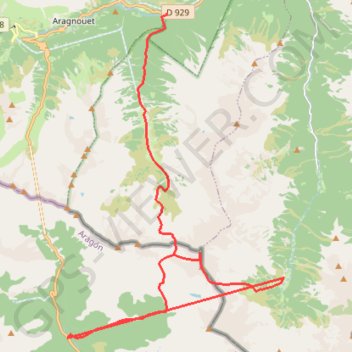 Trace GPS Pic d'Arriourère, itinéraire, parcours