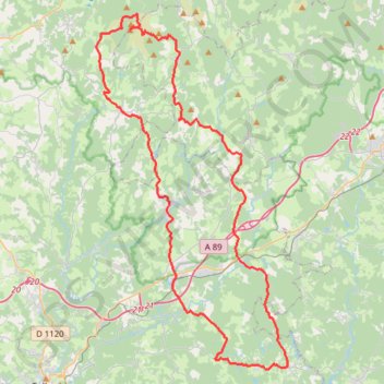 Trace GPS Massif des Monédières - le Suc-au-May, itinéraire, parcours