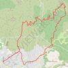 Trace GPS La Montade, la Moure, vallon de la Vache, itinéraire, parcours