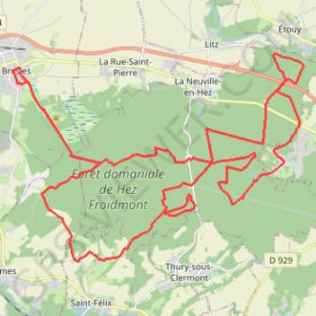 Trace GPS La Bresloise, itinéraire, parcours