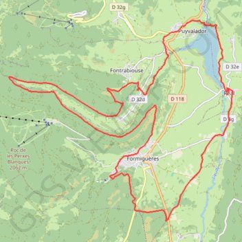 Trace GPS Réal Vallée du Galbe Formiguères, itinéraire, parcours