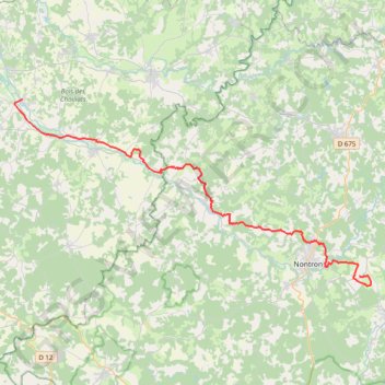 Trace GPS Chazelles - Brégout, itinéraire, parcours