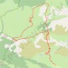 Trace GPS Sommet de l'Aup depuis La Baume, itinéraire, parcours