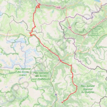 Trace GPS Saint-Michel-Guillestre, itinéraire, parcours