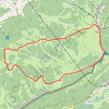 Trace GPS La randonnée des Chalets - Doubs, itinéraire, parcours