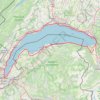 Trace GPS Tour du Lac Léman - Cyclotour, itinéraire, parcours