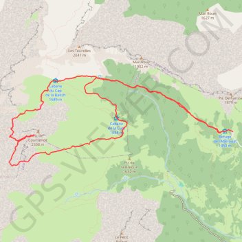 Trace GPS Pic Countende, itinéraire, parcours