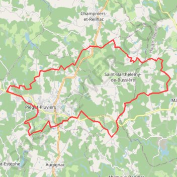 Trace GPS St Estephe 33 kms, itinéraire, parcours
