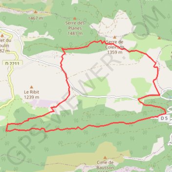 Trace GPS Les Lattes-La Mistralle, itinéraire, parcours
