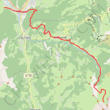 Trace GPS D'Albertville à Thônes - Mont Charvin - Thônes, itinéraire, parcours