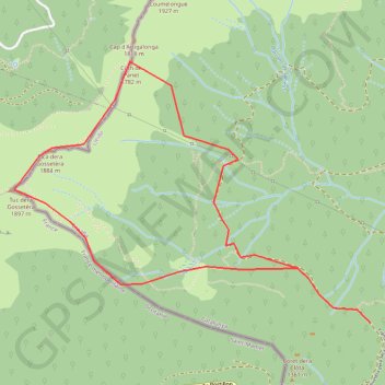 Trace GPS Sommet de la Laque depuis le col du Portillon, itinéraire, parcours
