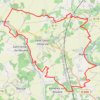 Trace GPS Les Bouchauds Rouillac 37 kms, itinéraire, parcours