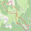 Trace GPS Chapias, la tour, Labeaume et retour par les Gorges de la Baume, itinéraire, parcours