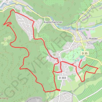Trace GPS Copie de Course des chateaux Ottrott, itinéraire, parcours