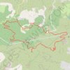Trace GPS Pichauris, Mont du Marseillais, puits de l'Aroumi, château de Ners, itinéraire, parcours