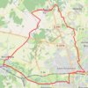 Trace GPS Autour de Bourges, itinéraire, parcours